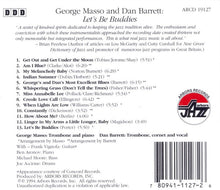 Carica l&#39;immagine nel visualizzatore di Gallery, George Masso, Dan Barrett (3) : Let&#39;s Be Buddies (CD, Album)
