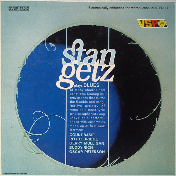 Stan Getz : Stan Getz Blues (LP, Comp, RM)