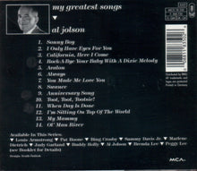 Carica l&#39;immagine nel visualizzatore di Gallery, Al Jolson : My Greatest Songs (CD, Comp)
