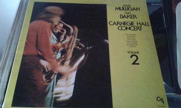 Gerry Mulligan, Chet Baker : Carnegie Hall Concert - Volume 2 (LP)